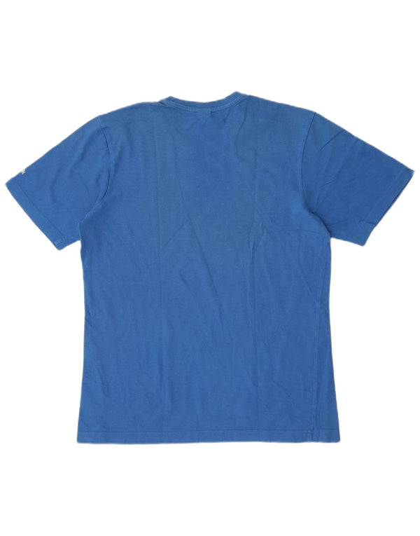 T-shirt grafica da uomo Reebok Top in cotone blu medio