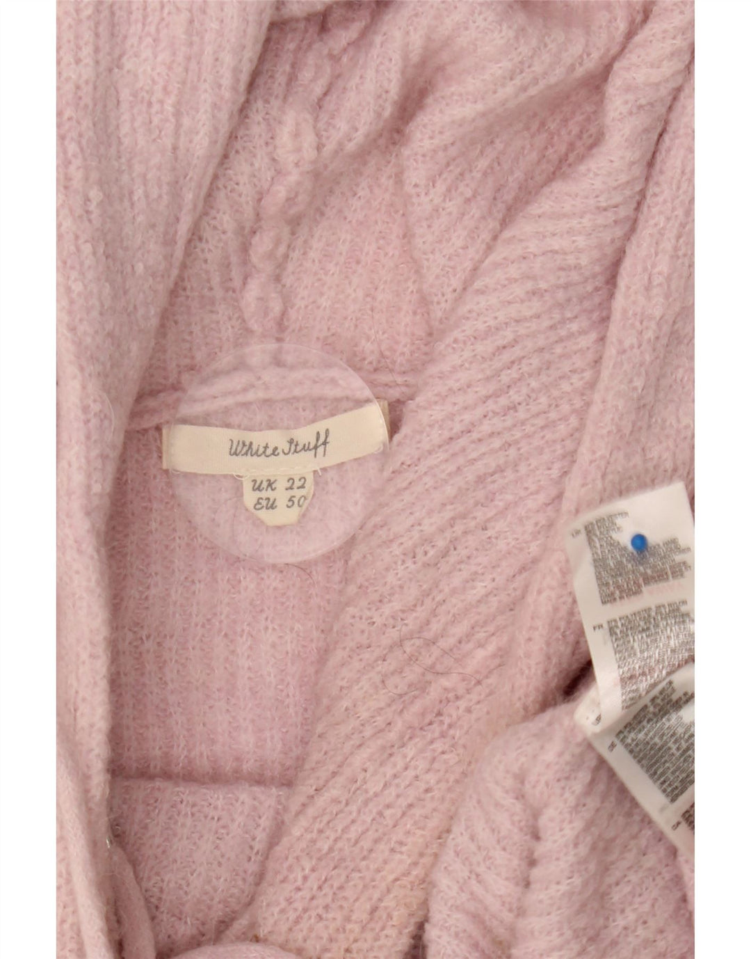 Maglione oversize con cappuccio da donna White Stuff UK 22 3XL Poliestere rosa