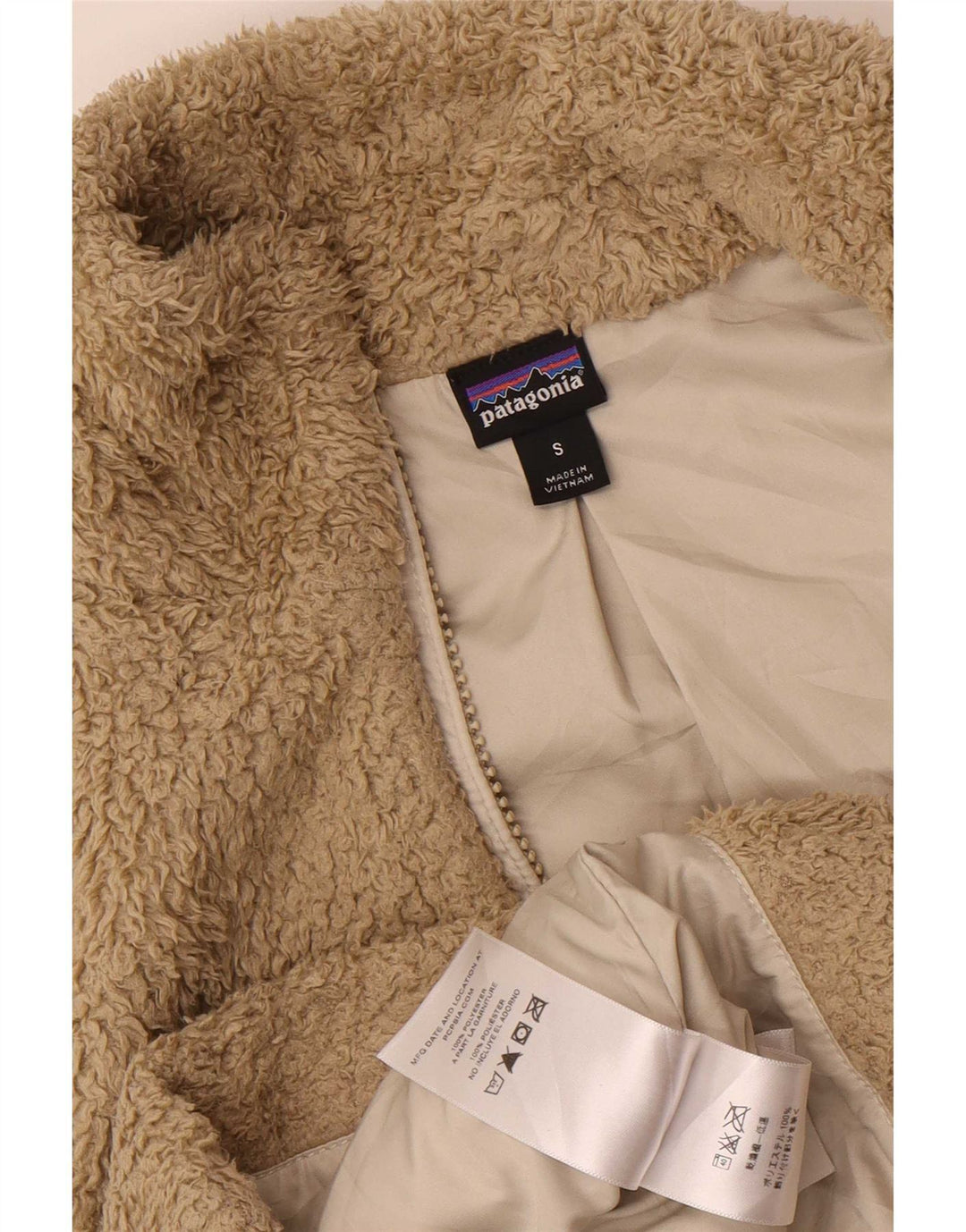 Gilet in pile da donna Patagonia UK 10 Small Beige Poliestere