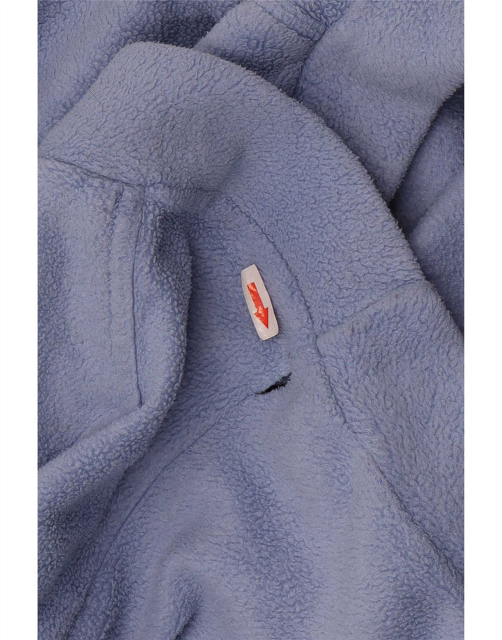 Maglione in pile con cappuccio grafico da uomo Gap grande blu