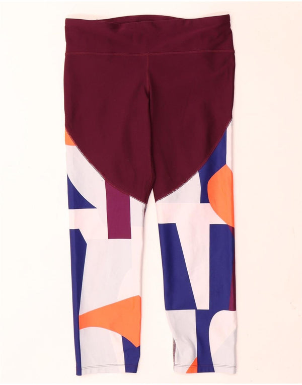 Leggings grafici da donna Under Armour Heat Gear UK 14 grande multicolore