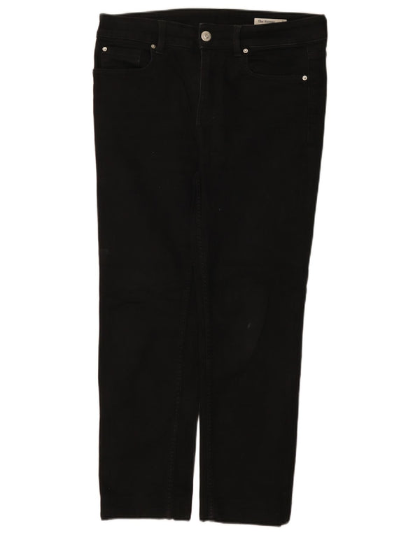 Jeans corti Marks & Spencer da donna The Sienna UK 12 medio W32 L25 nero