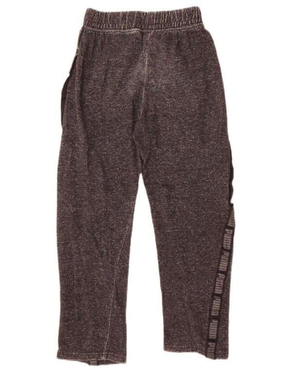 Pantaloni da tuta grafica da ragazzo Puma 7-8 anni piccoli in cotone nero