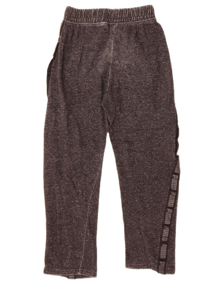 Pantaloni da tuta grafica da ragazzo Puma 7-8 anni piccoli in cotone nero