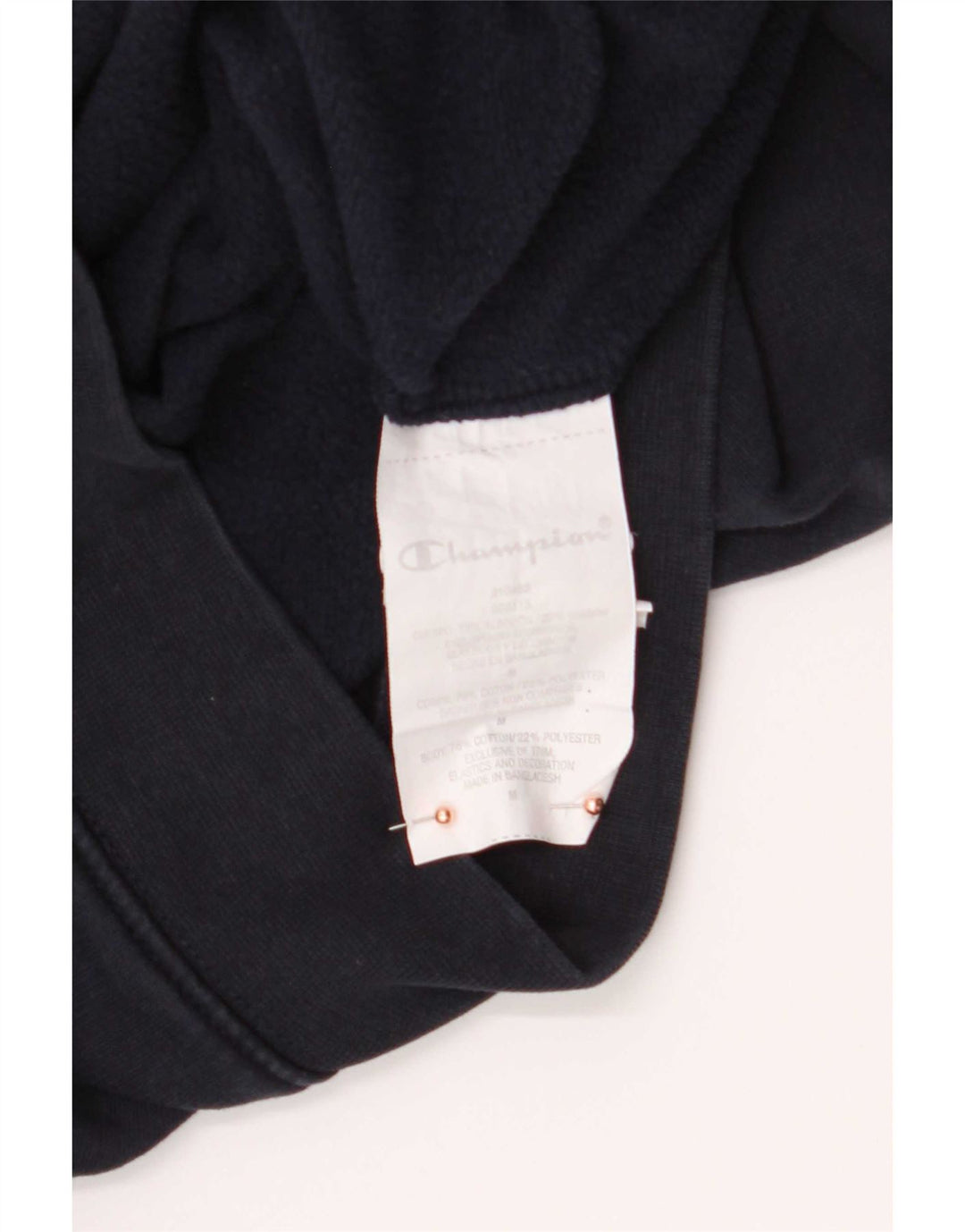 Felpa con cappuccio da uomo Champion, cotone medio blu navy