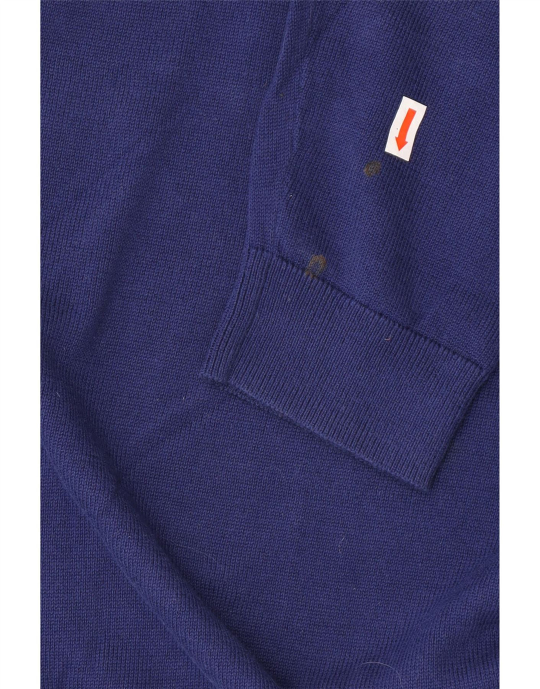 Maglione REISS da uomo con scollo a V, grande cotone blu