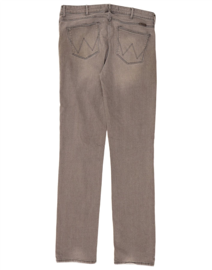 Jeans Wrangler Drew Straight da donna W32 L34 cotone grigio