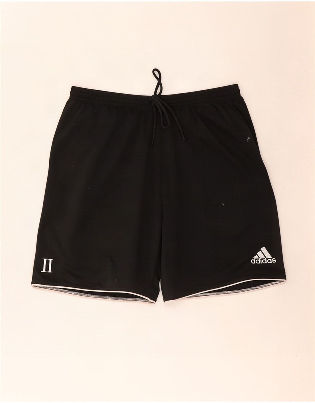 Pantaloncini sportivi Adidas Climalite da uomo grandi in poliestere nero