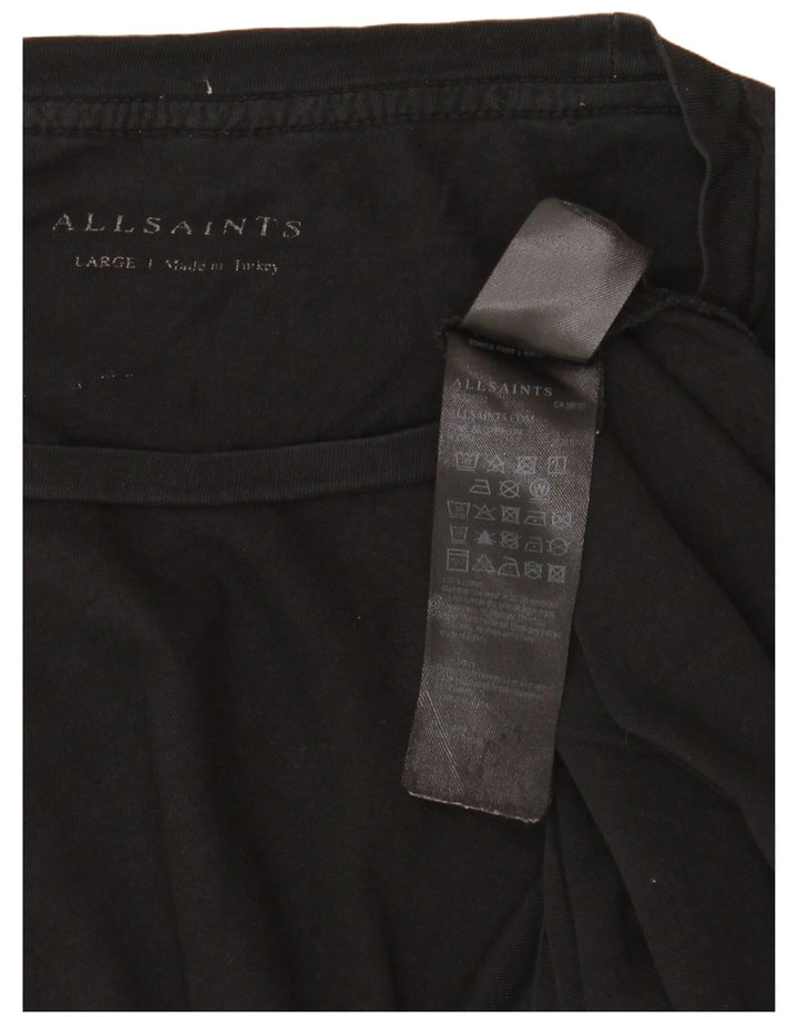 T-shirt da uomo All Saints Top grande in cotone nero