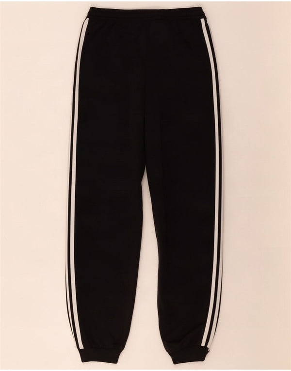 Adidas Boys Tracksuit Trousers Joggers 11-12 Years Black Polyester