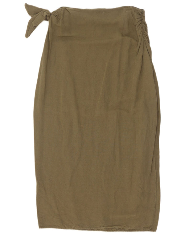 Gonna longuette Zara da donna media W28 kaki