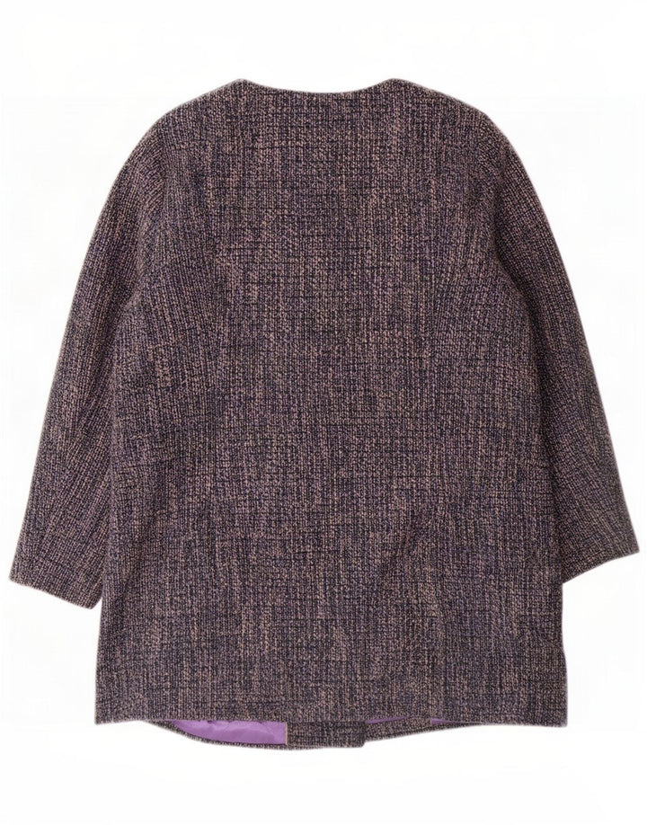 Soprabito classico da donna Marks & Spencer UK 18 XL poliestere screziato blu