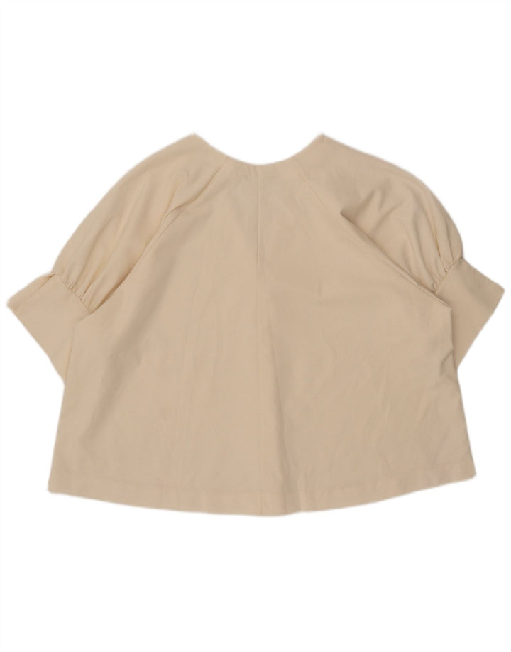 Camicetta oversize da donna Zara con maniche a 3/4, taglia UK 16, grande, beige