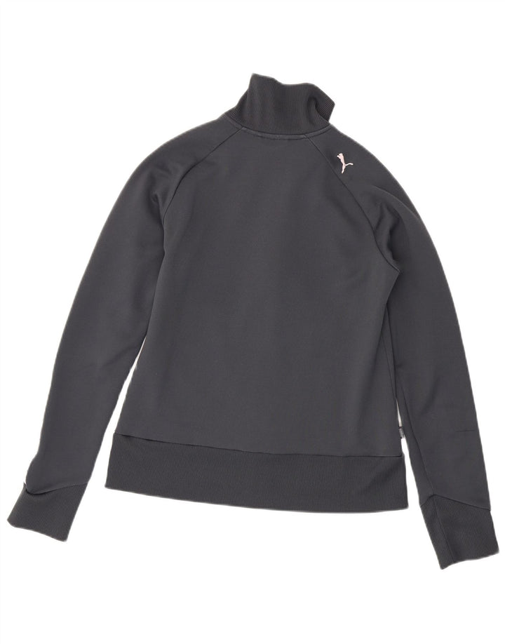 Giacca da tuta grafica da donna Puma UK 14 Blocco colore grigio medio