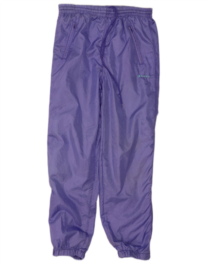 Pantaloni da tuta da uomo Lotto Joggers piccoli in poliestere viola