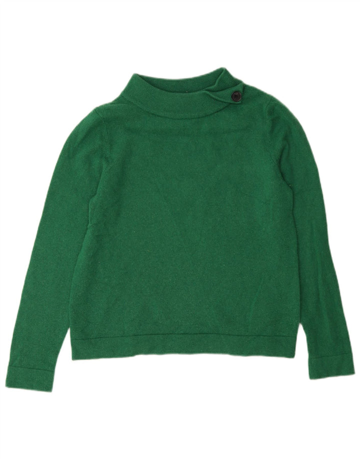 Maglione maglione a collo alto da donna Hobbs UK 14 Lana verde medio
