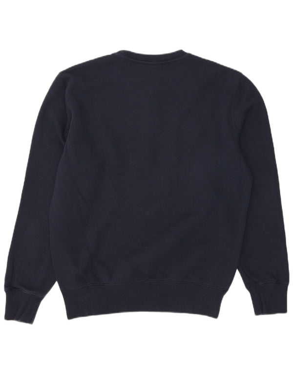 Felpa con grafica da donna Champion, maglione UK 14, cotone blu navy medio