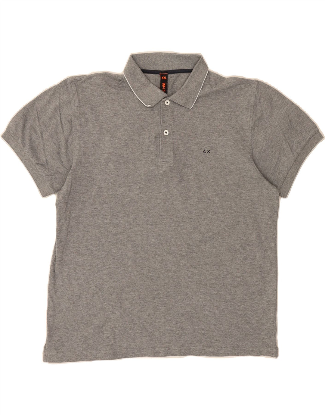 SUN68 Boys Polo Shirt 13-14 Years 2XL  Grey Cotton Vintage Sun68 and Second-Hand Sun68 from Messina Hembry 