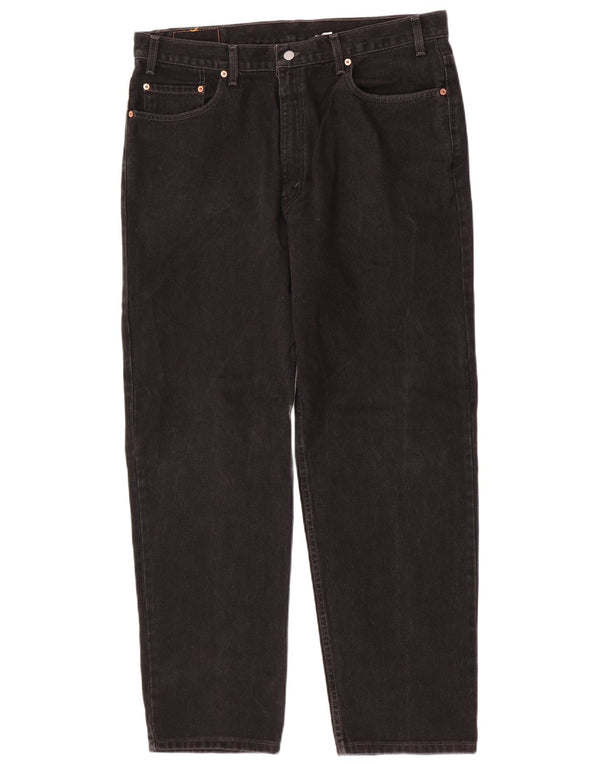Jeans dritti Levi's da uomo 550 vestibilità rilassata W40 L32 cotone nero