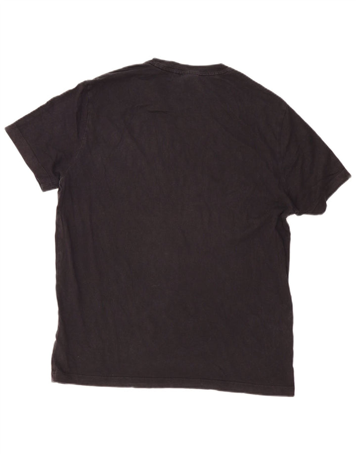 T-shirt grafica da uomo Champion Top grande in cotone nero