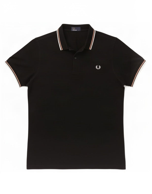 Polo da uomo Fred Perry in cotone blu navy medio