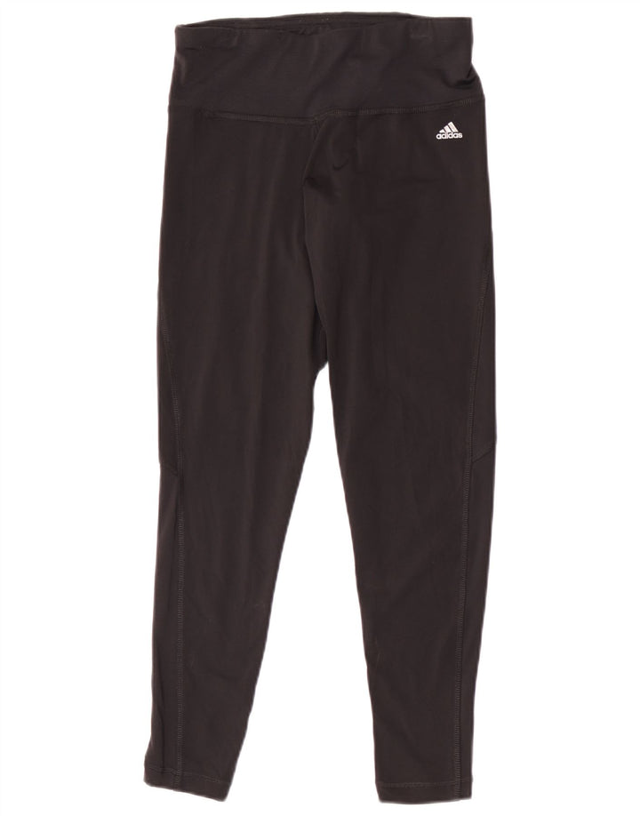 Leggings Adidas Climalite da donna UK 8/10 Piccolo nylon nero