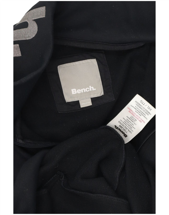 Giacca da ginnastica grafica da uomo Bench 2XL poliestere nero