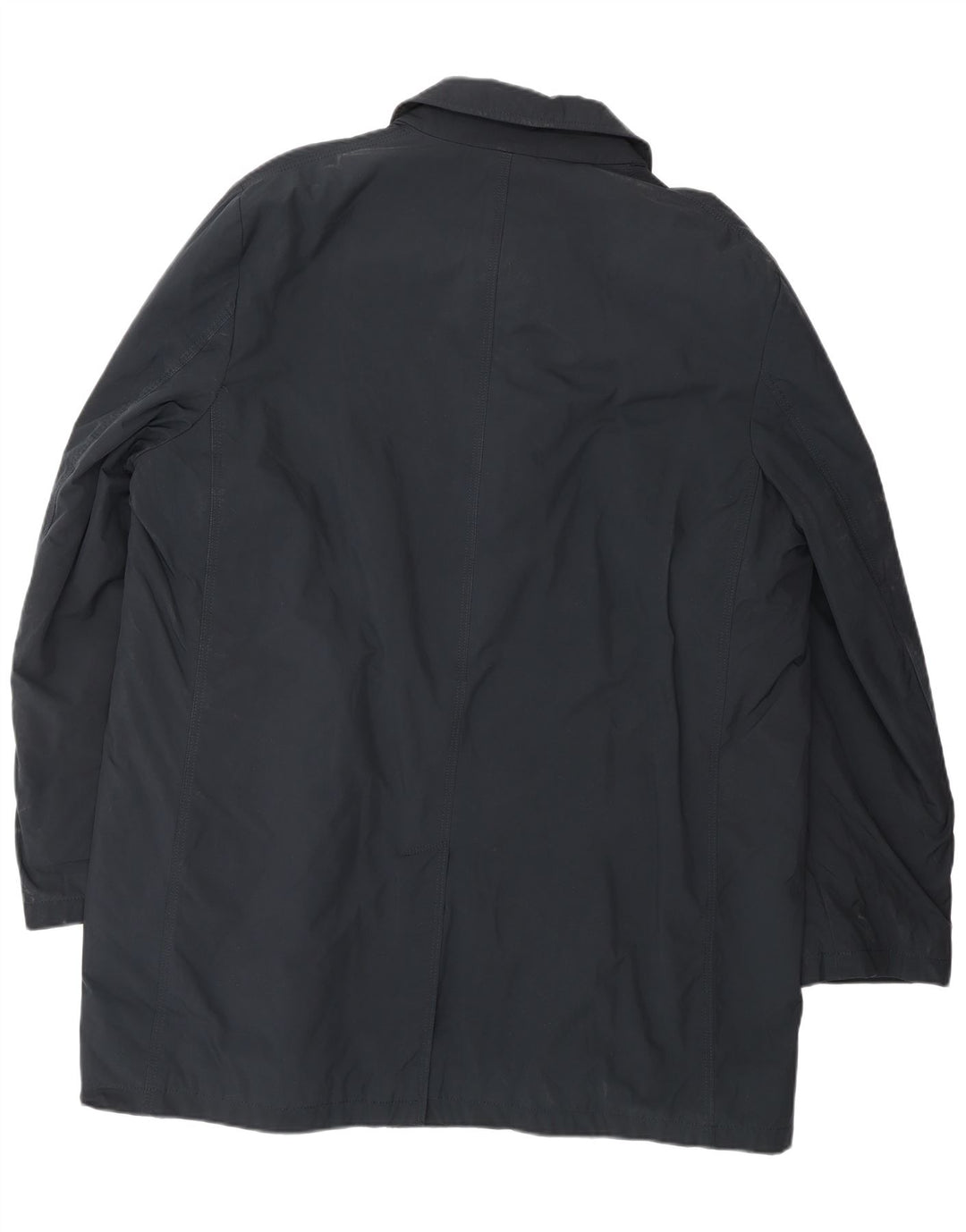 BORSALINO Cappotto Uomo IT 56 3XL Blu Navy Poliestere Classico