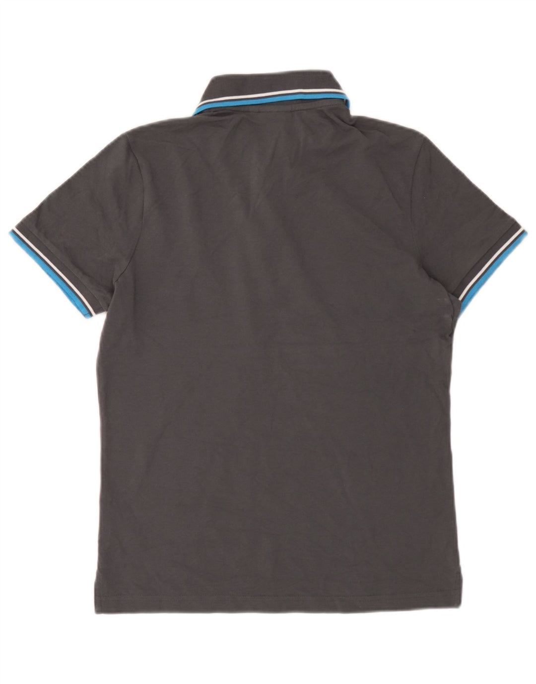 Polo Diadora Uomo Piccola in Cotone Rigato Grigio