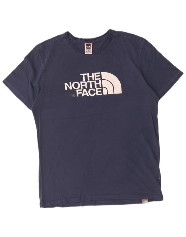 T-shirt grafica da uomo The North Face Top in cotone blu navy medio