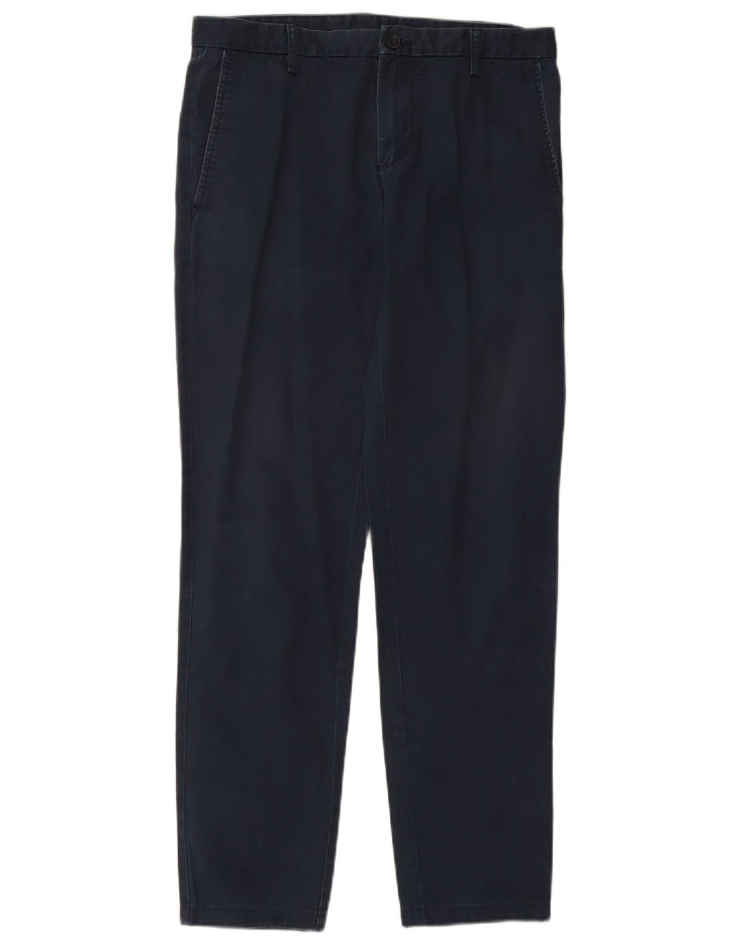 Pantaloni chino dritti da uomo BENETTON IT 46 Small W29 L30 Blu Navy Cotone