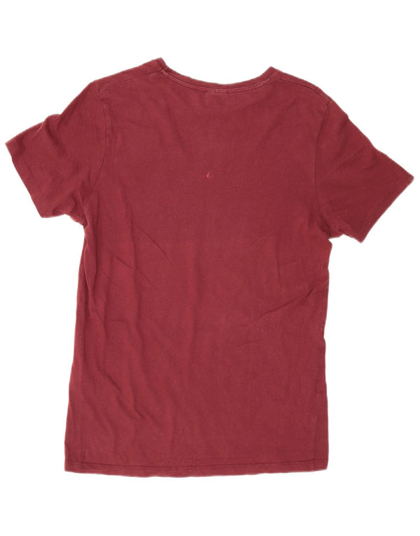 JACK & JONES T-shirt con grafica Core da uomo XS in cotone bordeaux