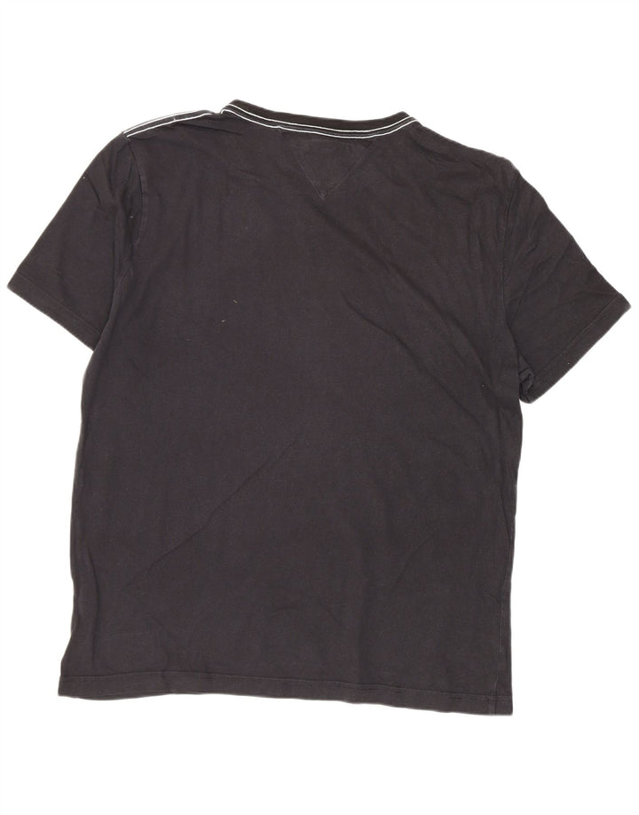 T-shirt grafica da uomo Tommy Hilfiger grande nera