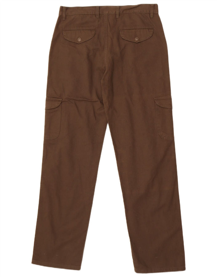 Pantaloni cargo dritti da uomo vintage W34 L33 Marrone