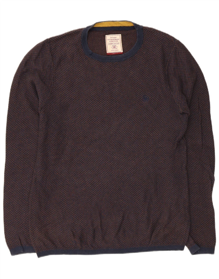 Maglione girocollo da uomo Fat Face piccolo in cotone blu navy