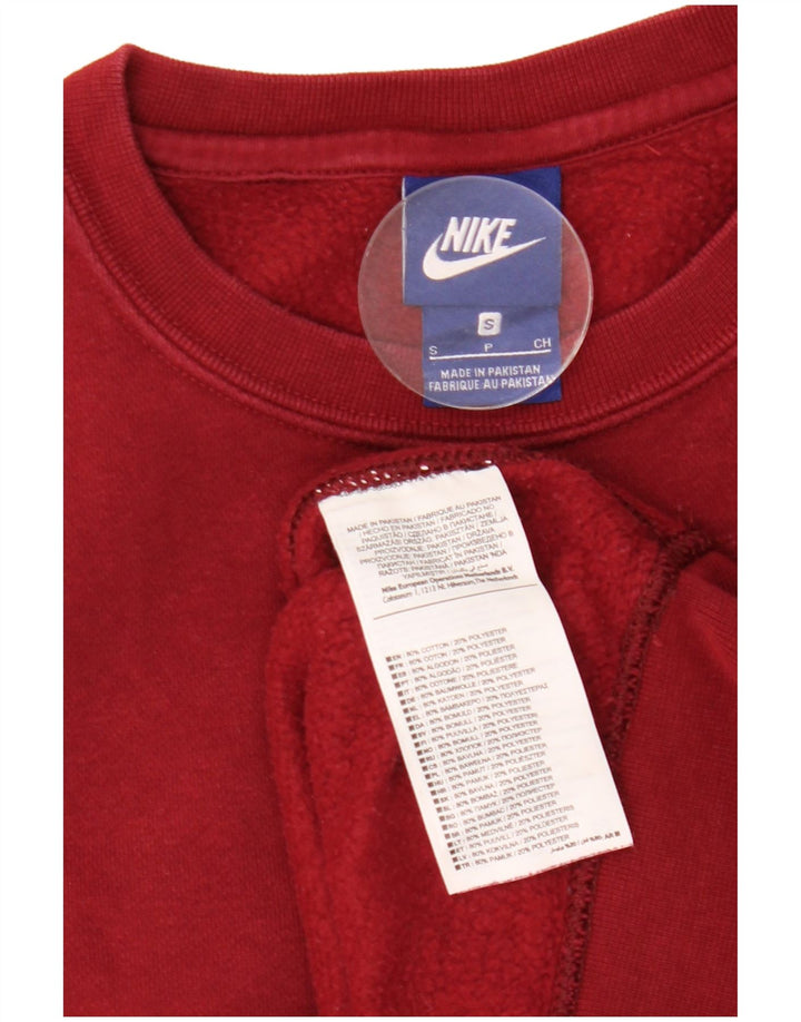 Felpa Nike Uomo Maglione Piccolo Rosso Cotone