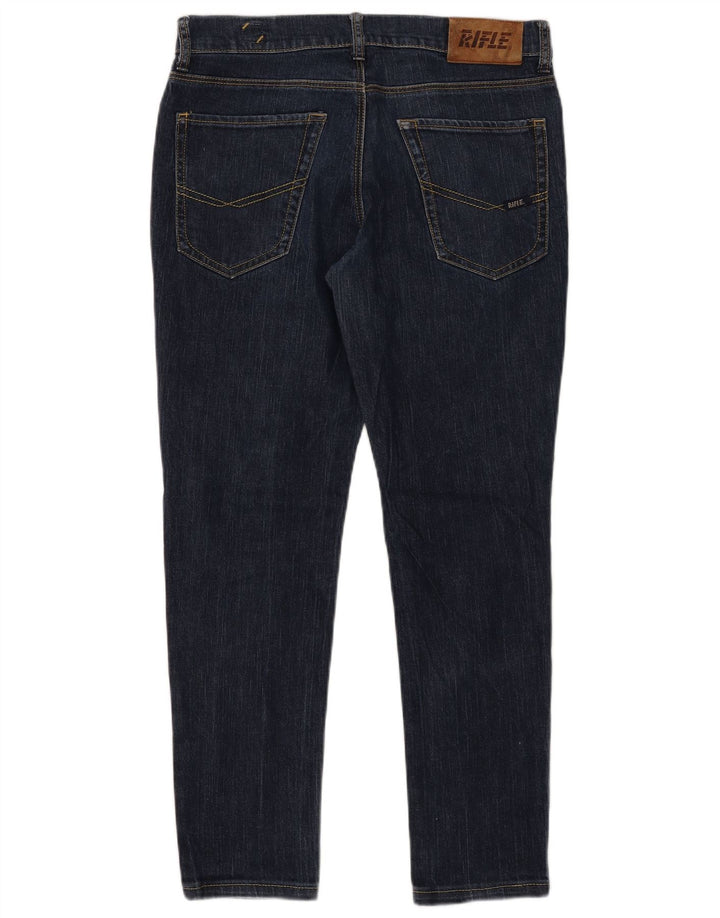 Jeans slim da uomo Rifle W33 L29 cotone blu navy
