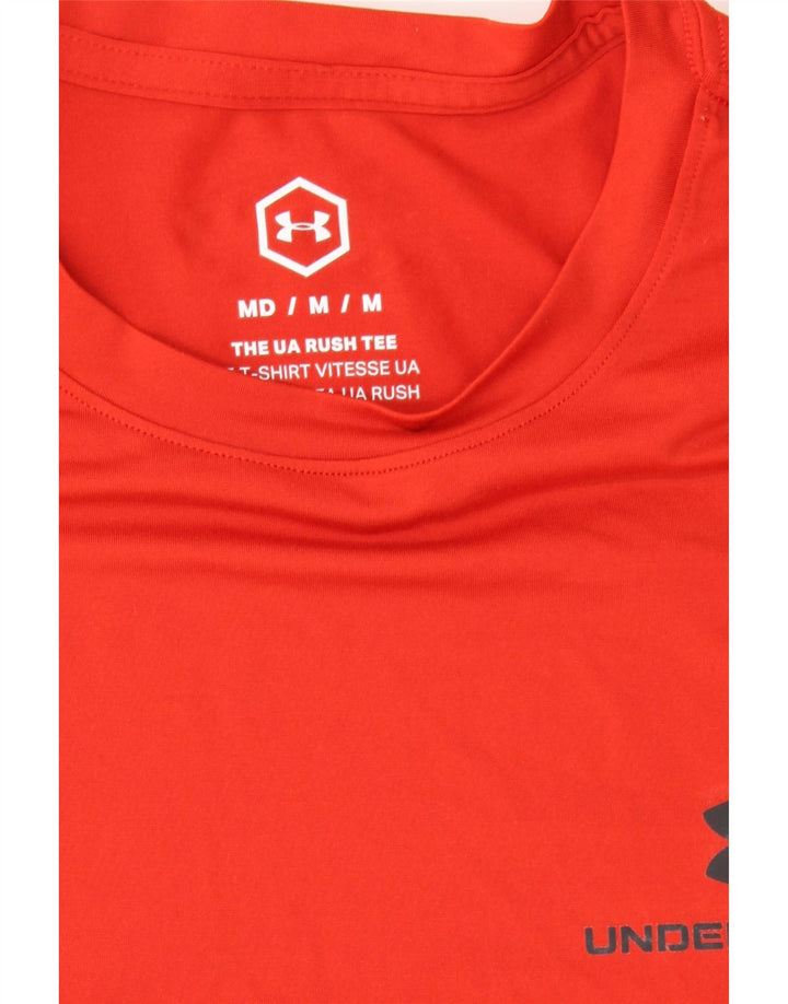 UNDER ARMOUR Mens T-Shirt Top Medium Red Vintage Under Armour and Second-Hand Under Armour from Messina Hembry 