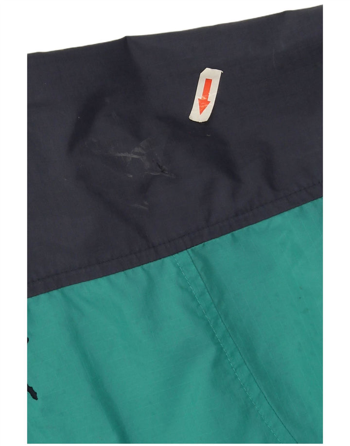 Giacca antipioggia da uomo Puma UK 36 Small Turchese Colorblock Nylon