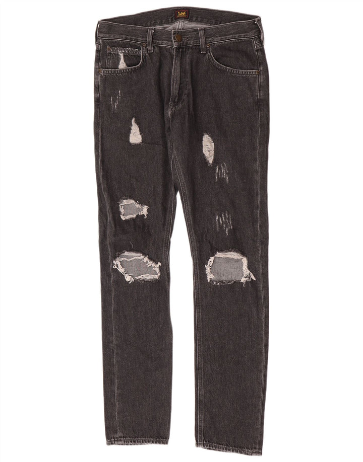 Jeans slim invecchiati Lee da uomo W31 L32 in cotone grigio