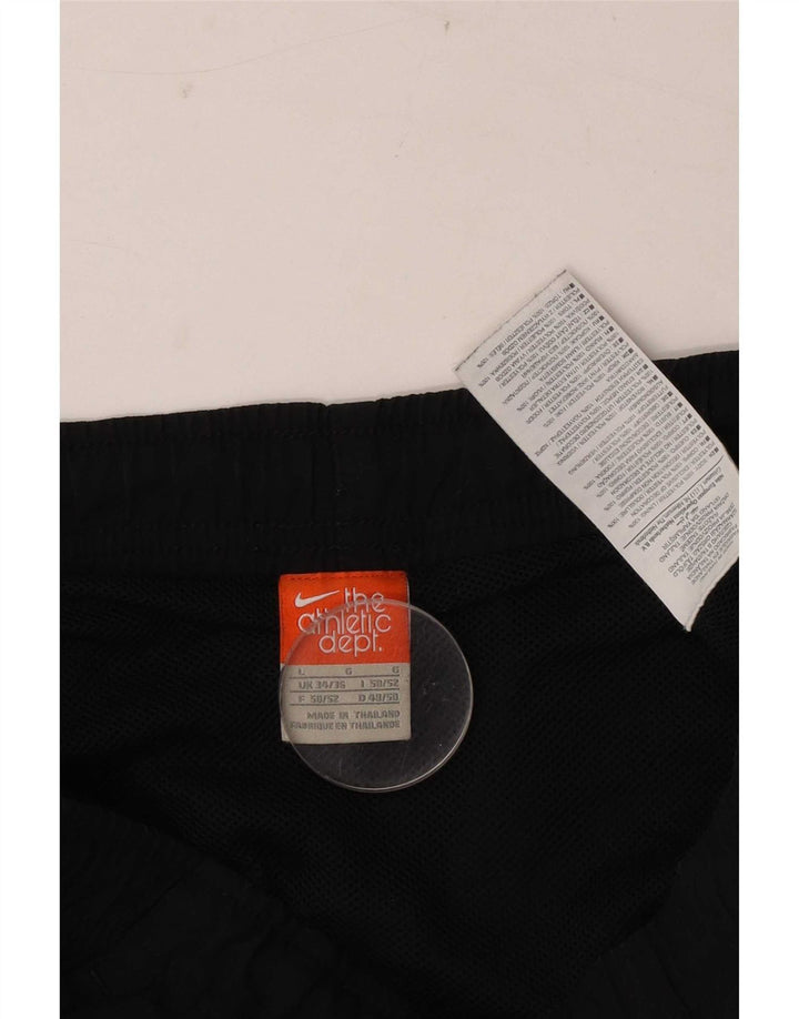 Pantaloncini sportivi Nike da uomo con grafica, grandi, in poliestere color block nero