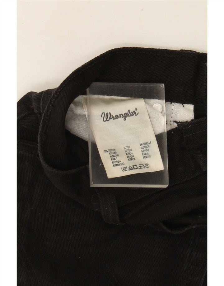 Jeans dritti da uomo Wrangler W30 L32 cotone nero