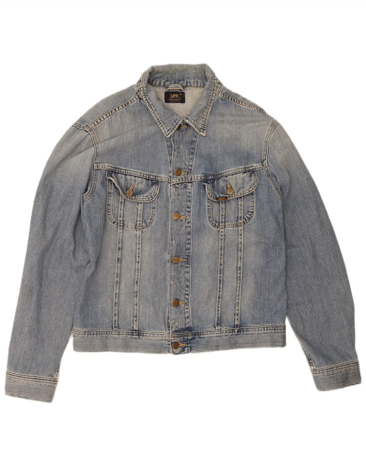 Giacca in denim da uomo Lee UK 42 XL cotone blu