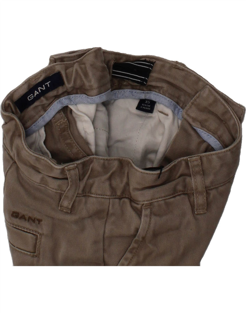 GANT Boys Straight Chino Trousers 4-5 Years W22 L17 Grey Vintage Gant and Second-Hand Gant from Messina Hembry 