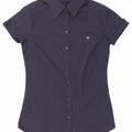 Camicia a maniche corte da donna Guess UK 8 Small in cotone blu navy
