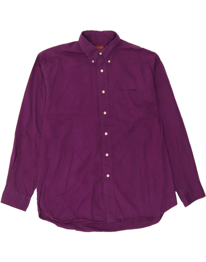 BURTON Mens Shirt Large Purple Cotton Vintage Burton and Second-Hand Burton from Messina Hembry 