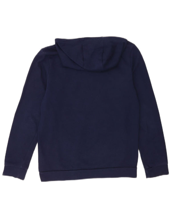 Felpa con cappuccio da ragazzo Adidas 13-14 anni blu navy