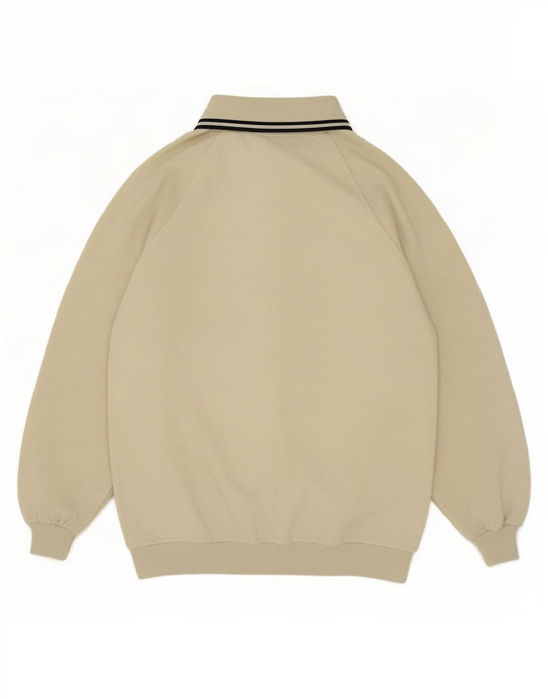 Felpa vintage da uomo con collo alto, maglione, cotone beige medio