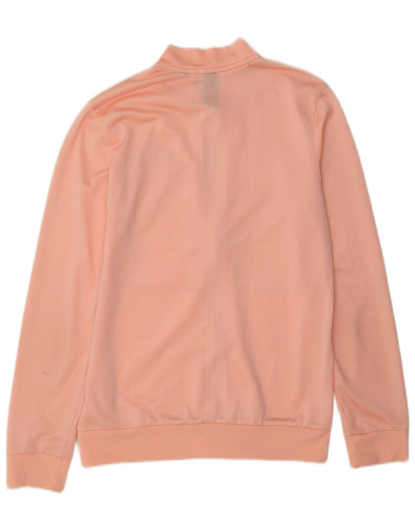 Giacca da ginnastica grafica da donna Adidas UK 12 rosa medio