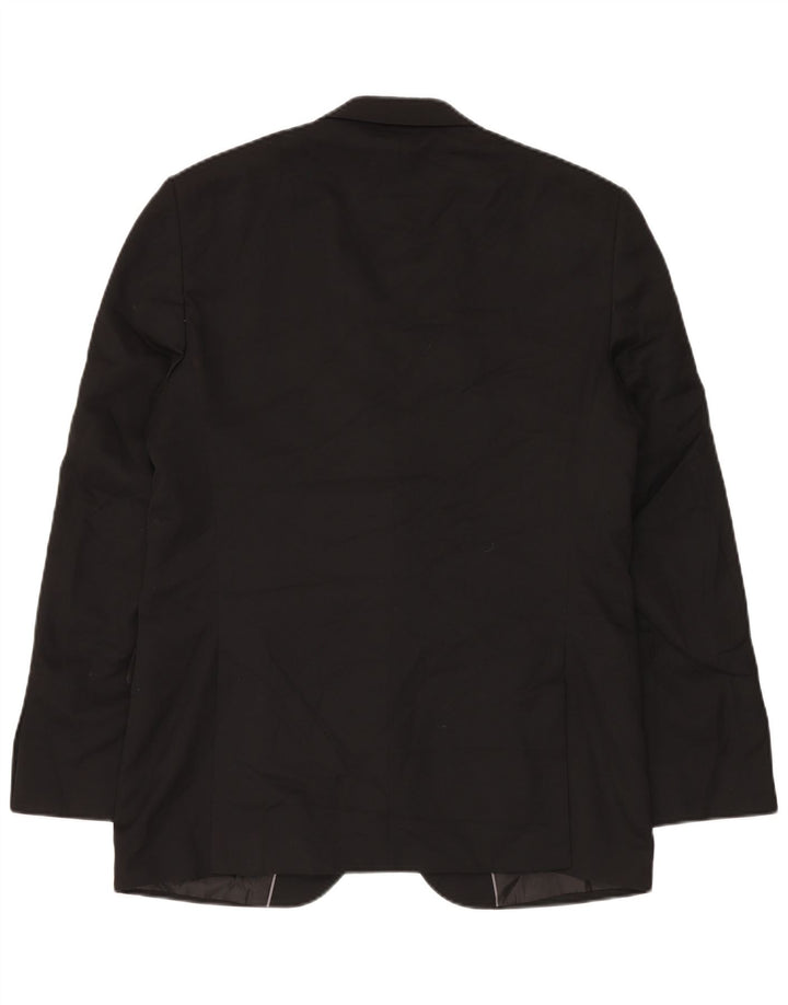 Giacca blazer a 2 bottoni vestibilità regolare da uomo Marks & Spencer EU 50 grande nera